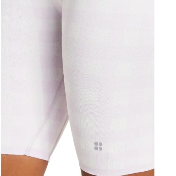 NEW Sweaty Betty Gingham Bike Shorts - Picture 7 of 12